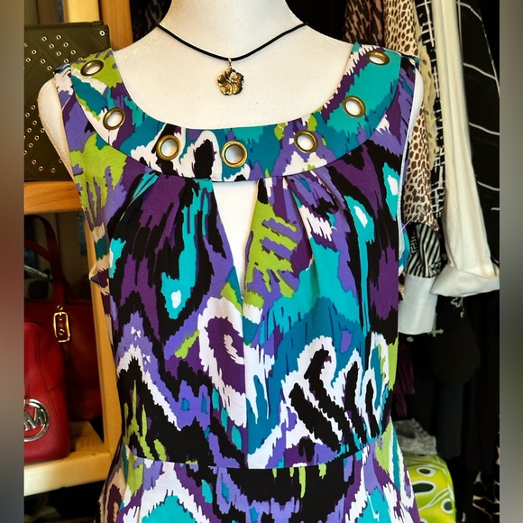 117. AA Studio GEOMETRIC Dress size 12 NWOT - Picture 4 of 9